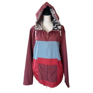 Women's Windbreaker Surf Company Katin Multi Pocket Hooded Jacket Drawstring L